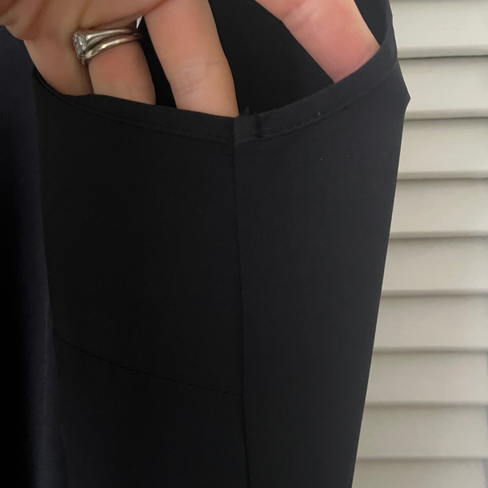 Athleta Roaming Sleeveless Jumpsuit Black Sz 4‎ Scoop Neck, Low Back - Picture 9 of 12